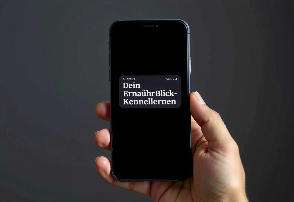 Bestätigungsmail auf Smartphone